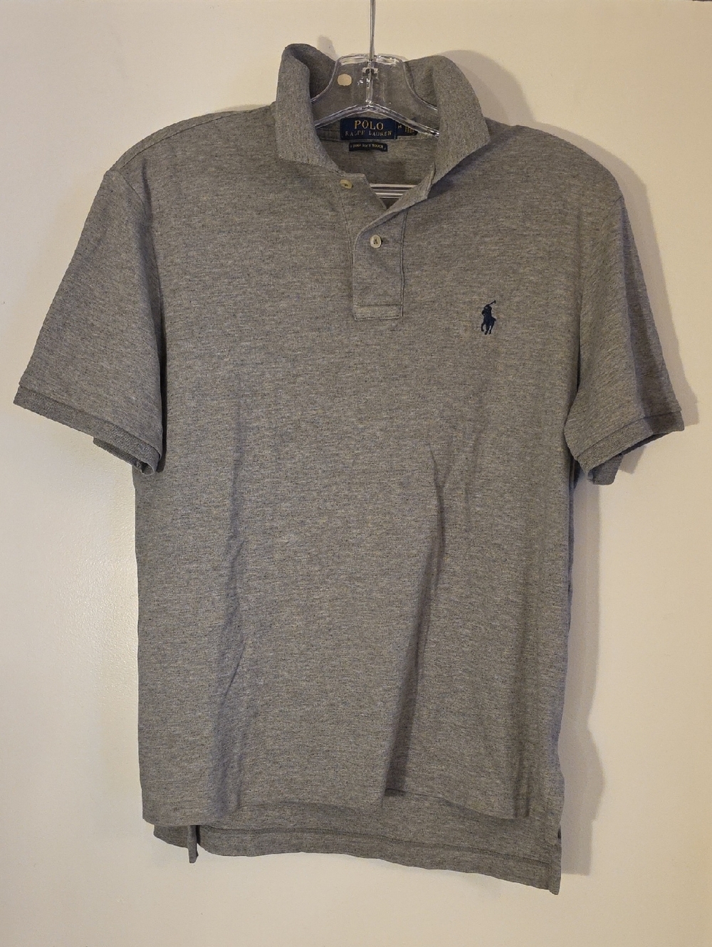 Polo by Ralph Lauren Gray Polo with Navy Pony Logo